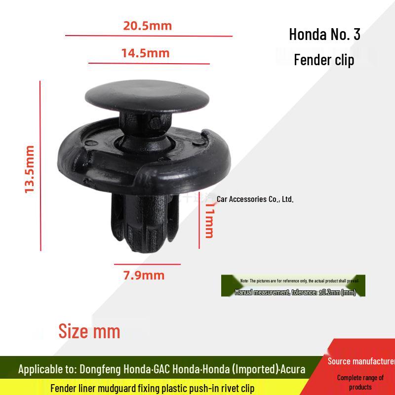 Honda CRV Accord Bumper & Radiator Clip 91503SZ5TM8SX0003