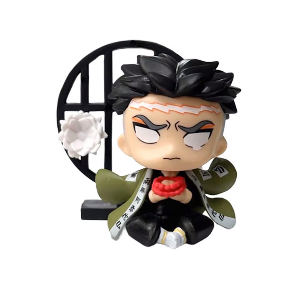 ! Anime Demon Slayer Blind Box Figure Tanjiro Kamado Nezuko cartoon PVC Model Desktop Ornament Child Christmas  New Year Gift