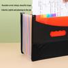 Multi-Color Rainbow Accordion A4 Document Storage Folder