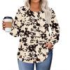 Dámské topy plus size košile s dlouhým rukávem kulatý výstřih splývavá tunika ležérní volná halenka L-5X