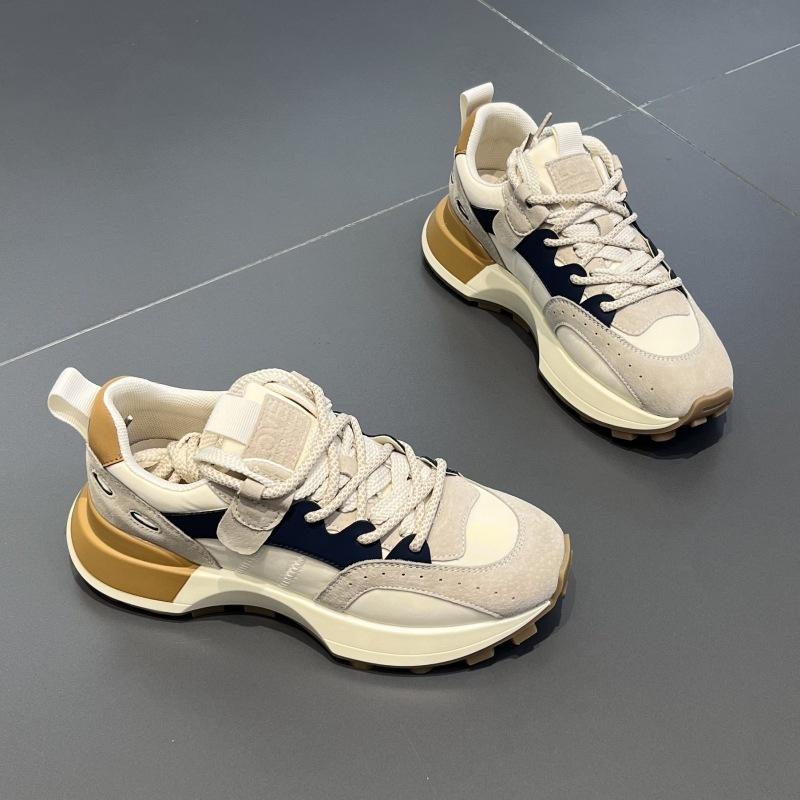 Boty Forrest Gump Dámské Jarní a Podzimní Nová barevně ladící Móda s tenkým pasem Daddy Shoes