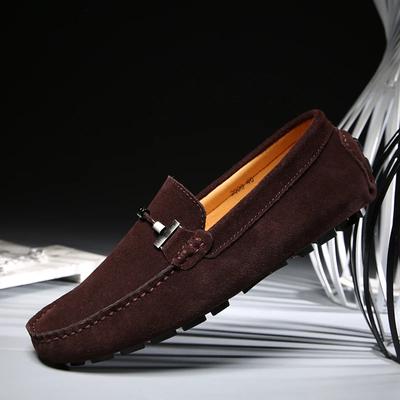 Fashion New Men Casual Shoes Fashion Suede Soft Men Loafers Leisure Moccasins Slip On Men's Driving Shoes Lazy Shoe Handmade Flats Comfy