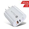 PD12W 5V/2.4A Type-C Mobile Charger with EU/US/UK Adapter