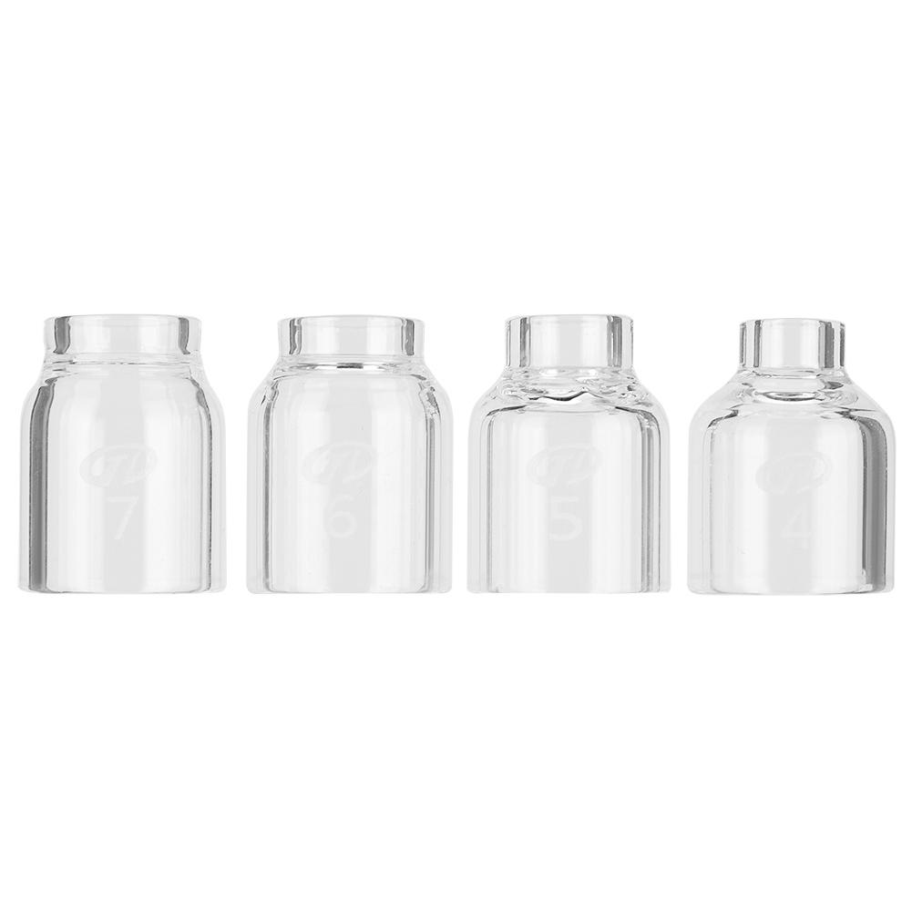 30pcs TIG Glass Cup 4#12# Gas Lens Collet Body Back Cap for WP92025 TIG Welding Torch (30pcs )