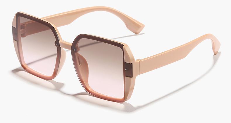 Fashion Designer Square Sunglasses Woman Retro Vintage Gradient Sun Glasses Female Clear Lens Black White