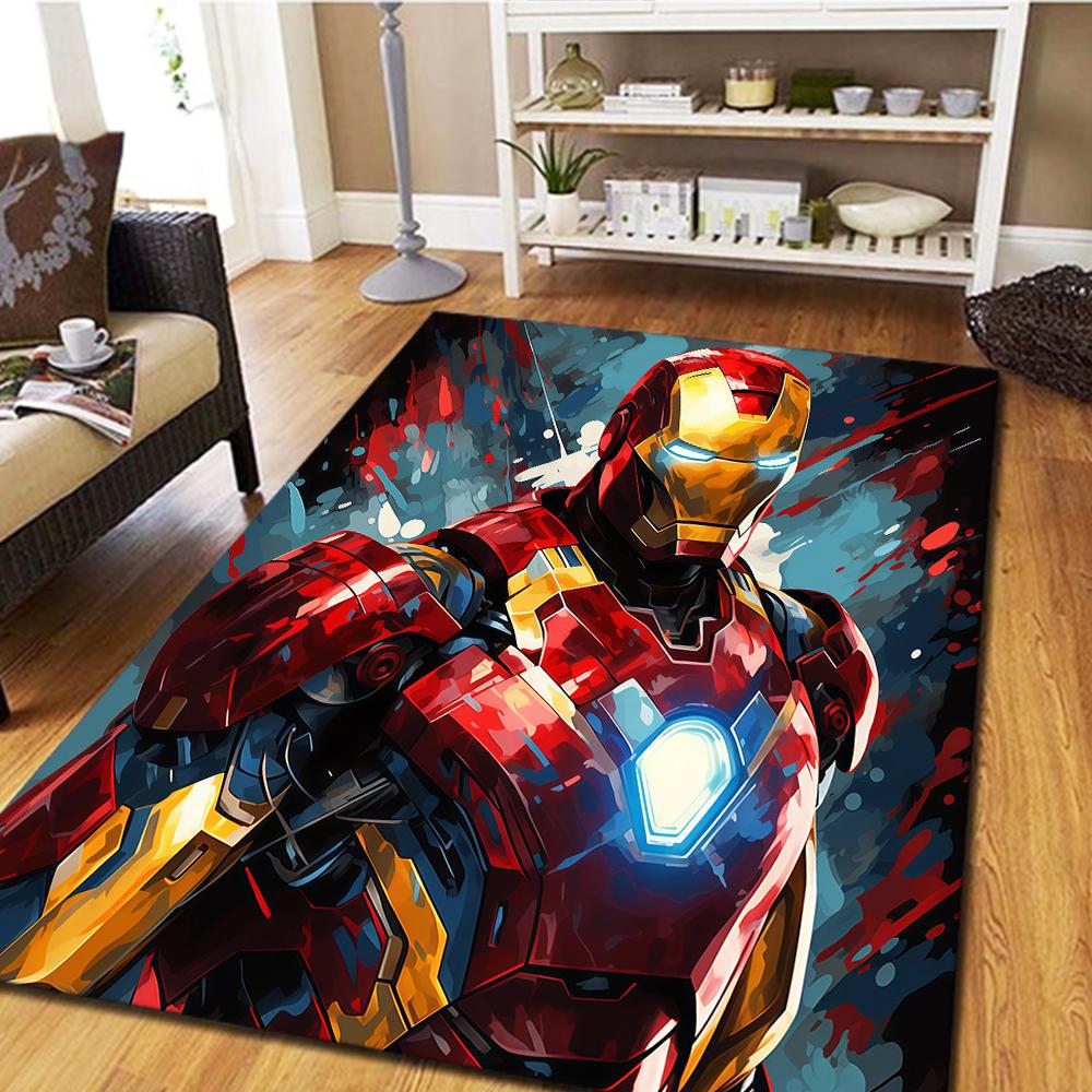 Iron Man Bedroom Carpet, Digital Printing Floor Rug, Home Decor Movie Mat, Living Room Play Mat -HYQ37