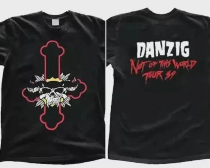 Vintage Graphic Danzig Not Of This World Tour 89 T-Shirt XL