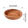 Storage Basket 3pcs Set Fruit Plate for Bedrooms Desks Living Rooms