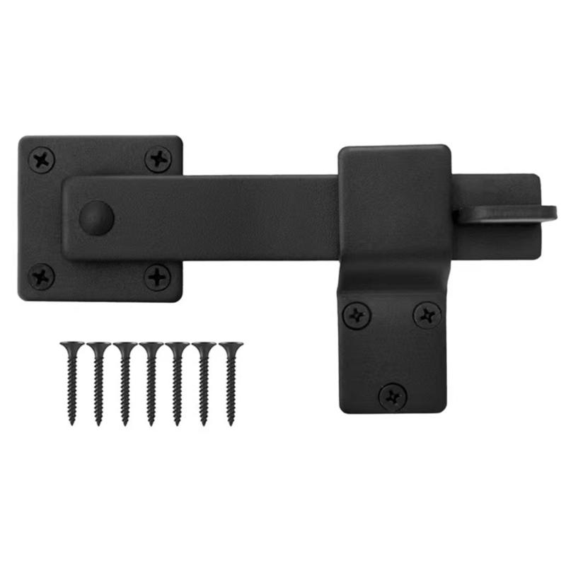 

5.5inch Steel Gate Latches Rotatable Lock Bolts Door Locking Bolts Secure Lock Heavy Duty for Home & Garden Security 1