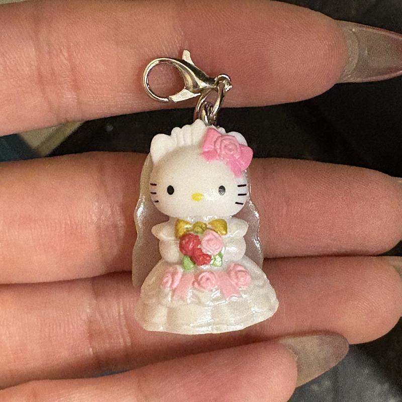 Cute Hello Kitty Keychains Cartoon Cat Keychain for Bags Couple Gifts for Lovers Anniversary Party Favors