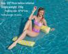New Arrival Adult Inflatable PVC Water Lounger - Striped Mesh Floating Hammock
