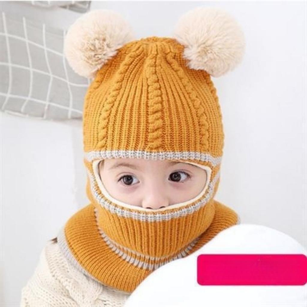 Kinderhüte, Fleece-Hüte, Verdickte Hüte, Warme Hüte, Wollmützen, Jungenhüte, Mädchenhüte, Kinderschals, Strickmützen