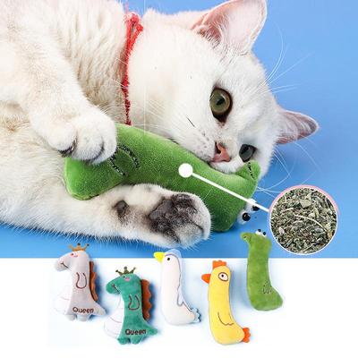 Catnip Toy Cats Cute Cat Toys for Kitten Teeth Grinding Cat Plush Thumb Pillow Pet Accessories Protect Teeth