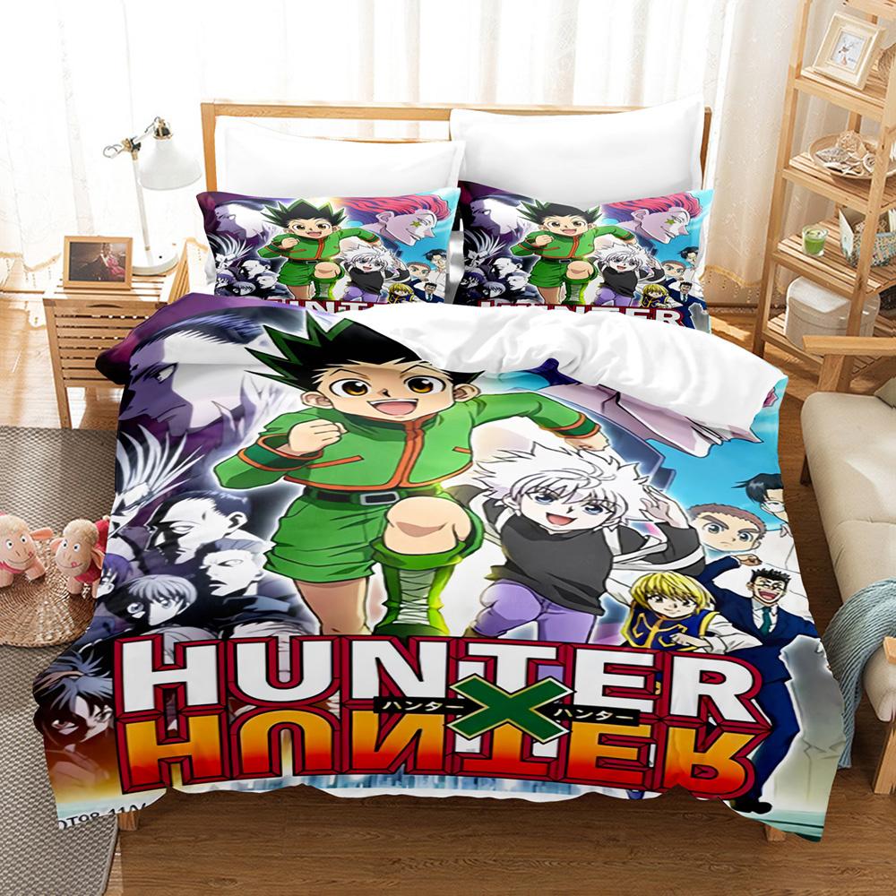 Nwe Hunter X Hunter Bedding Set Single Twin Full Queen King Size Bed Linens Aldult Kids Home Decor Duvet Cover Gift
