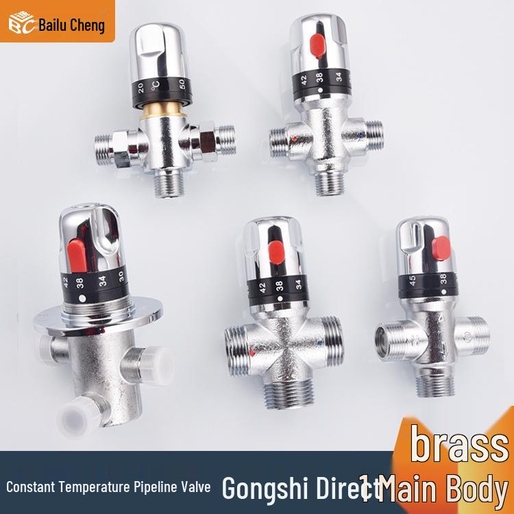 Thermostatic Shower Faucet with Exposed Pipe & Solar Water Heater Mixer