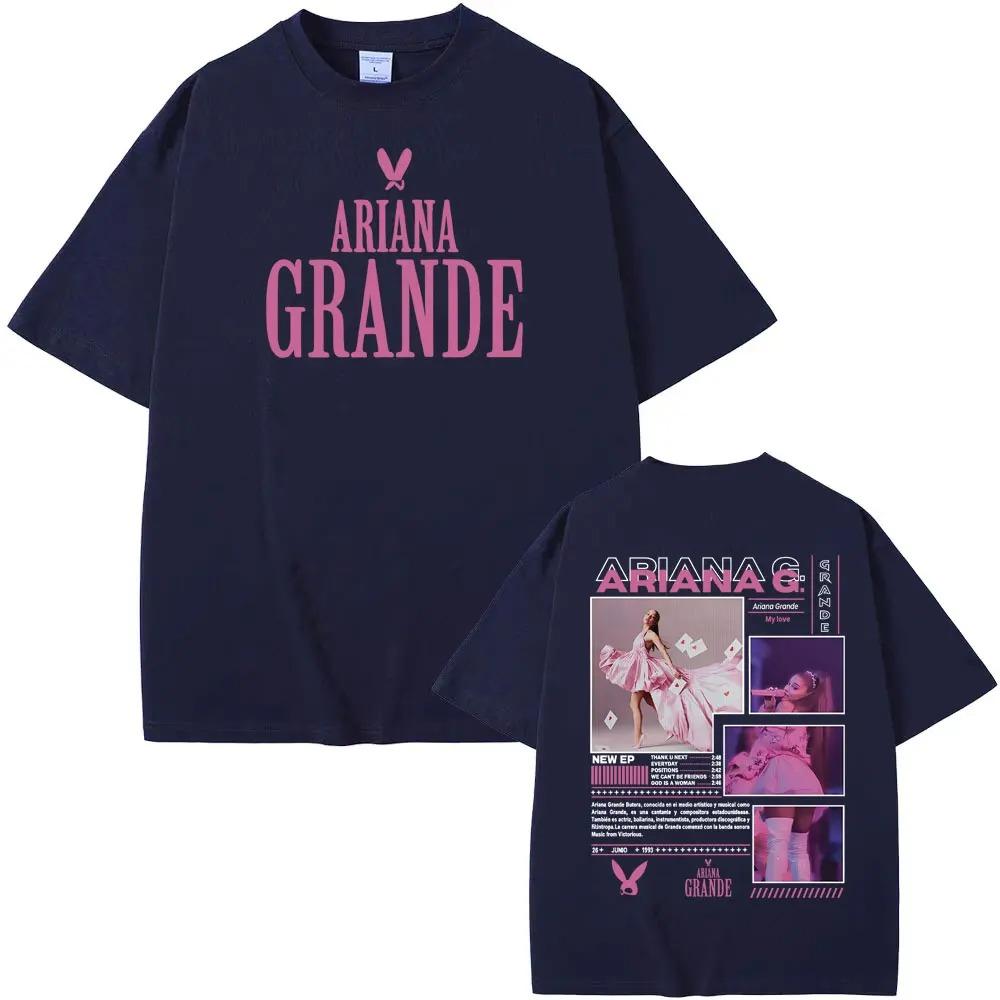 Pop Singer Ariana Grande Bunny Dangerous Woman 2026 Tour Concert Graphic TShirt Unisex Harajuku Style Oversized Bestseller