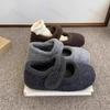 Women Mary Jane 2026 Autumn Winter Warm Outdoor Casual Shoes Ladies Comfort Cotton Shoes Fashion Plush Retro Flat Shoes Zapatos