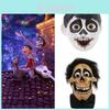 Movie Coco Miguel Hector Rivera Cosplay Mask With Soft And Comfortable Latex Material