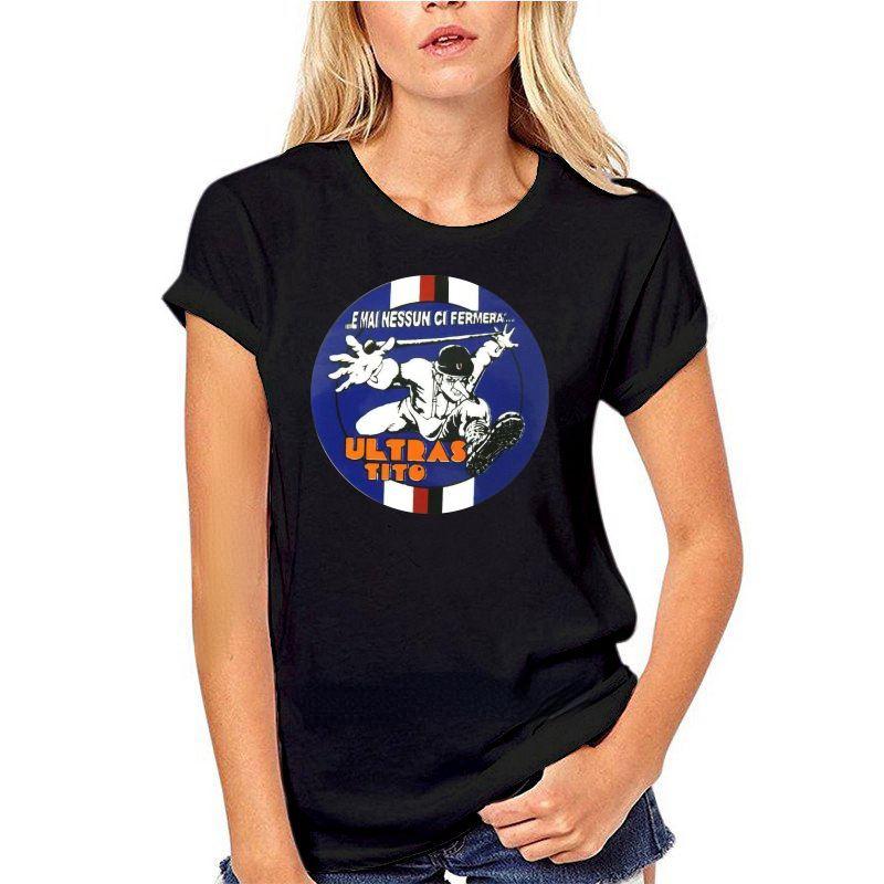 ULTRAS SAMPDORIA CURVA SUD GENOVA ULTRAS TITO Grafická trička Ženy Muži Letní móda Cool Volná Trička Topy Tričko Pánské oblečení