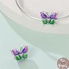 Spring New 100% Copper Flower Butterfly Cute Pet Charm Beads Suitable Fit Panoriginal Bracelet Exquisite