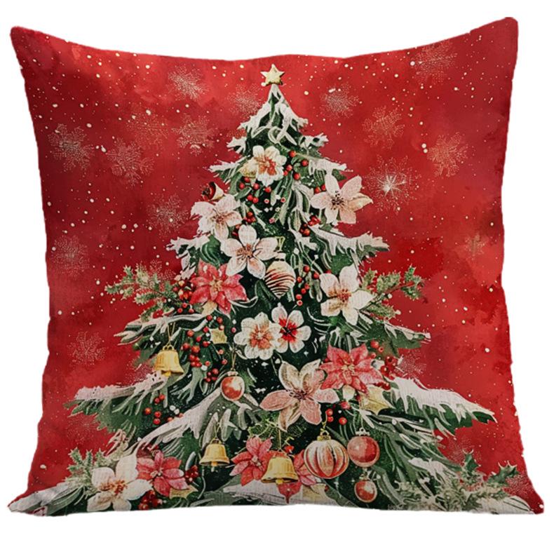 

Новая Рождественская Полиэстеровая Наволочка - Праздничный Декор для Дивана в Гостиной и Наволочка для Подушки в Спальне 45*45cm (without pillow insert)