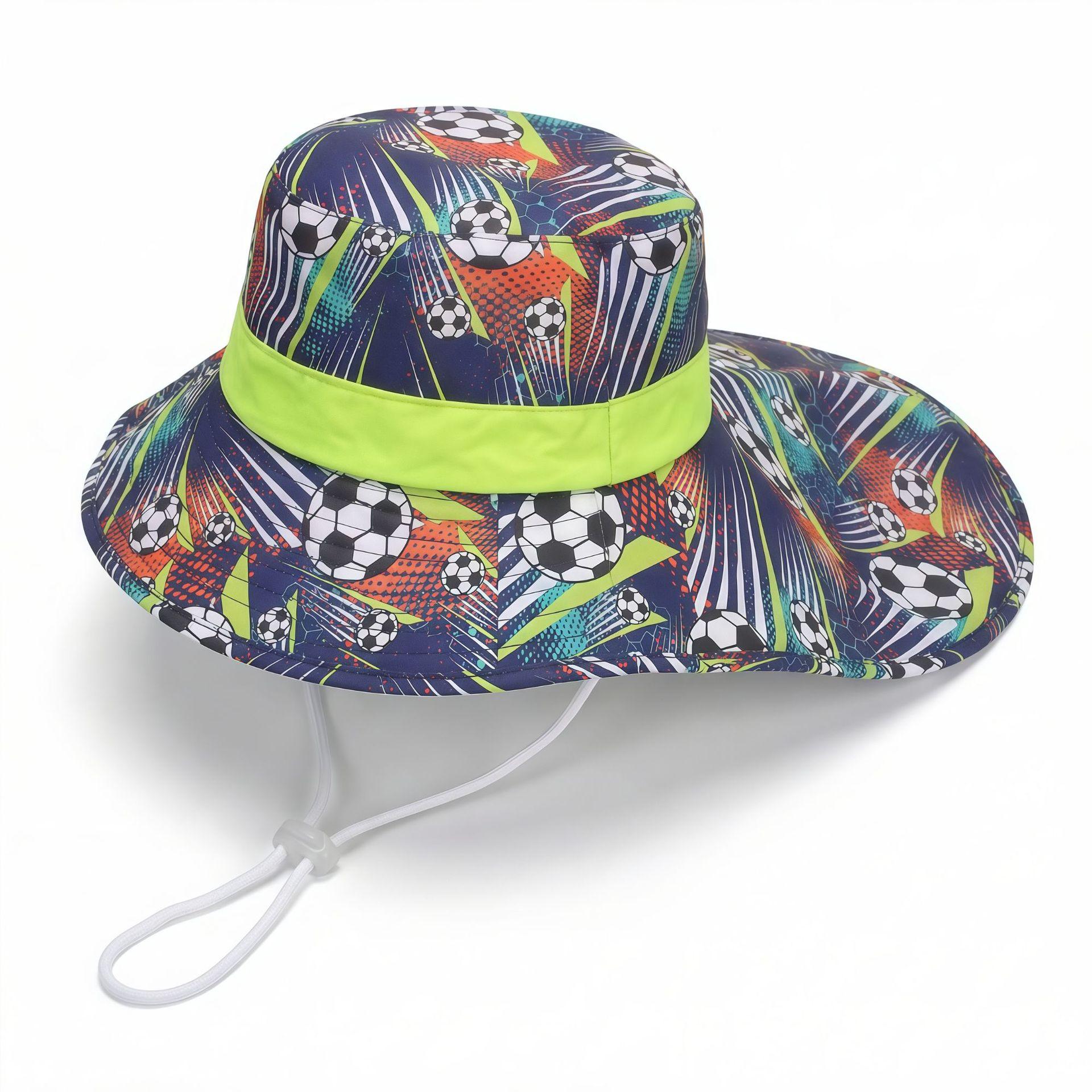 Children s hats - summer, autumn and winter printed sun hats, men s and women s baby breathable bucket hats, beach hats, fisherm 4-6Y