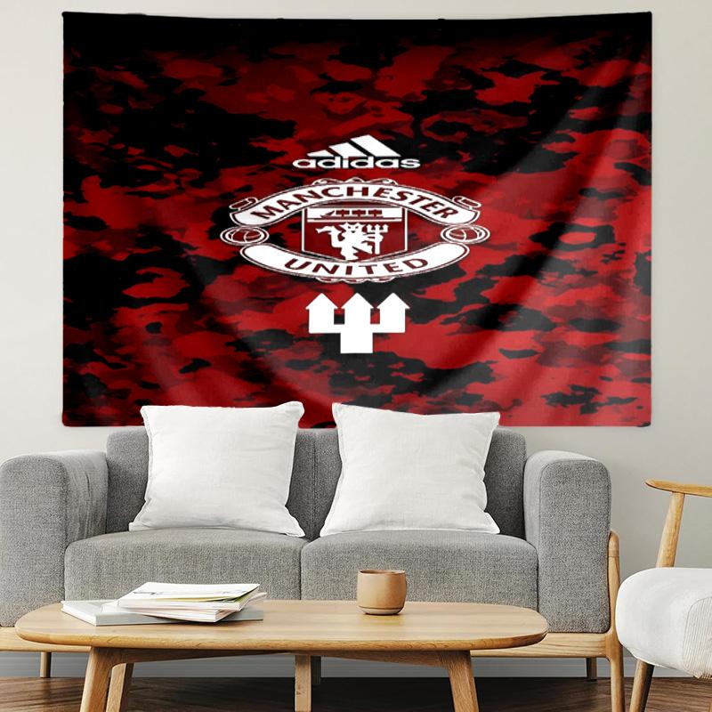 Manchester United F.C Print Tapestry, Lightweight Wall Hanging, for Bedroom, Dorm, Living Room, Home Art Decor - Birthday Christmas Gift for Friends
