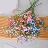 Yousheng 6Pcs 42CM Artificial Babysbreath 3 Fork Realistic Fake Flower Home Wedding Party Table Centerpiece Indoor Outdoor Faux Bloom Decoration