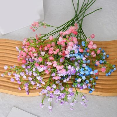 Yousheng 6Pcs 42CM Artificial Babysbreath 3 Fork Realistic Fake Flower Home Wedding Party Table Centerpiece Indoor Outdoor Faux Bloom Decoration