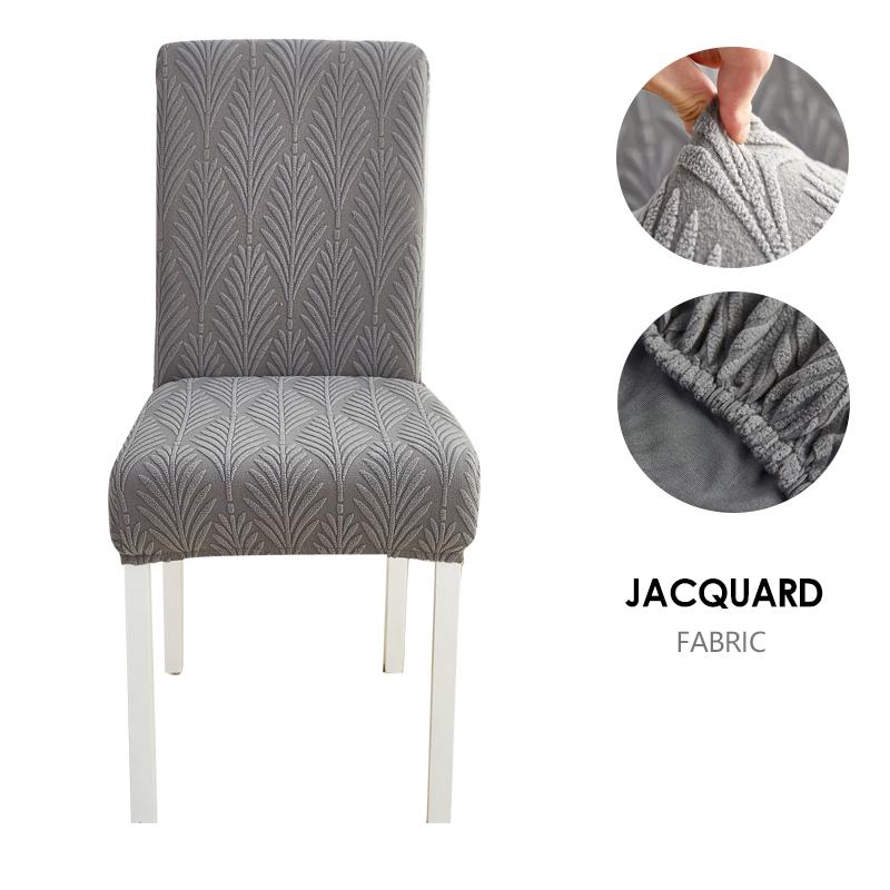 Dining Chair Cover Jacquard Parsons Chair Furniture Protector Stretch Chair Covers For Dining Room, Restaurant, Kitchen, Party