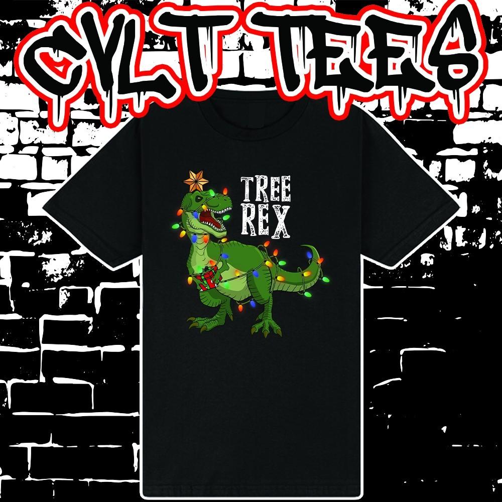Tree Rex Dinosaur Tee 100% Cotton Unisex T-Shirt XL