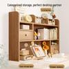 Chang Baosen 3-Tier Solid Wood Desktop Bookshelf