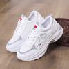 Mote Damesko Hjerteformede Plattform Sneakers Dame Gå Sportssko Pustende Hvit Sko Fritidssneaker Zapatos Mujer