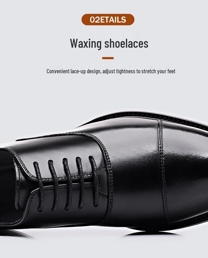 Herren Cap Toe Oxford Schuhe aus Rindsleder - Formelle Leder Business- & Hochzeitschuhe, Britischer Stil, Ganzjahres