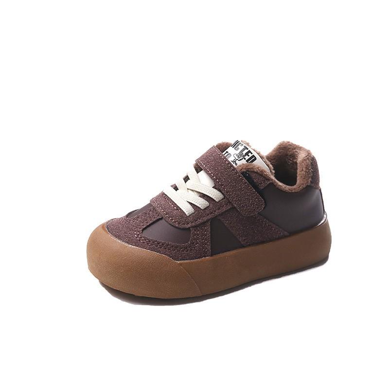 Kids Winter Warm Lined Sneakers Boys Girls Soft Sole Casual Shoes Lightweight Comfortable Indoor Outdoor Use