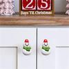 Pack of 4 Christmas Snowman Knob Covers Cabinet Knob Decorations Set for Festival Cabinet Decoration In Kitchen & Bedroom