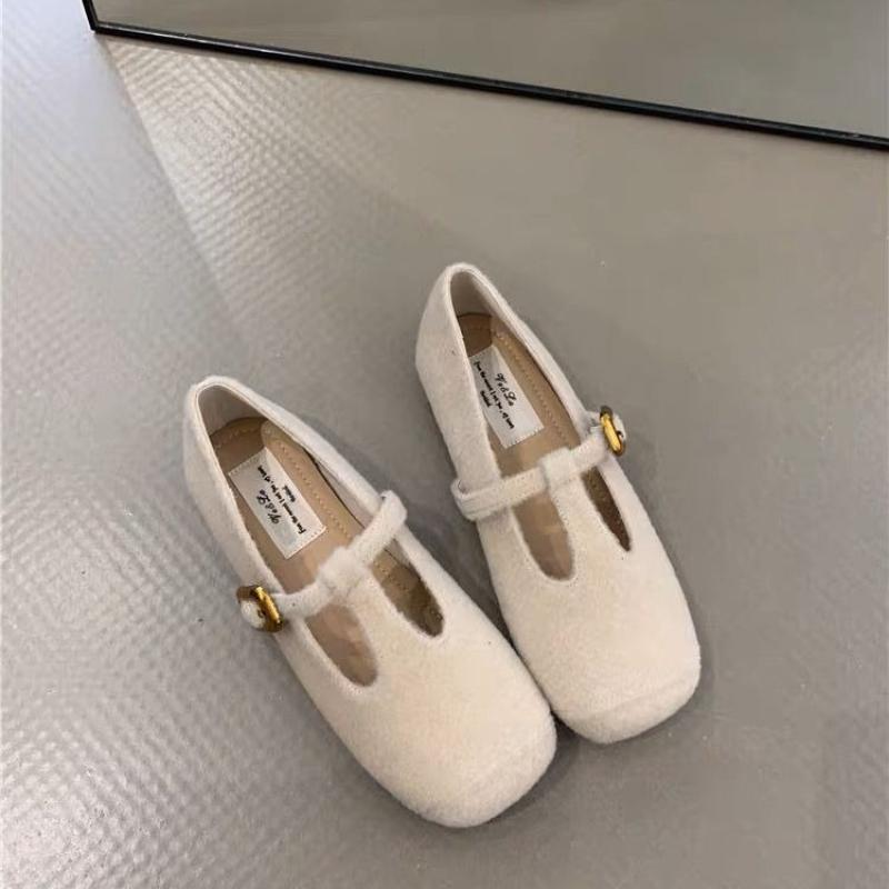 Fashion Autumn Women Flats Fashion Round Toe Slip On Ladies Elegant Mary Jane Shoes Soft Flat Heel Outdoor Dress Ballerin Shoes New Shoe