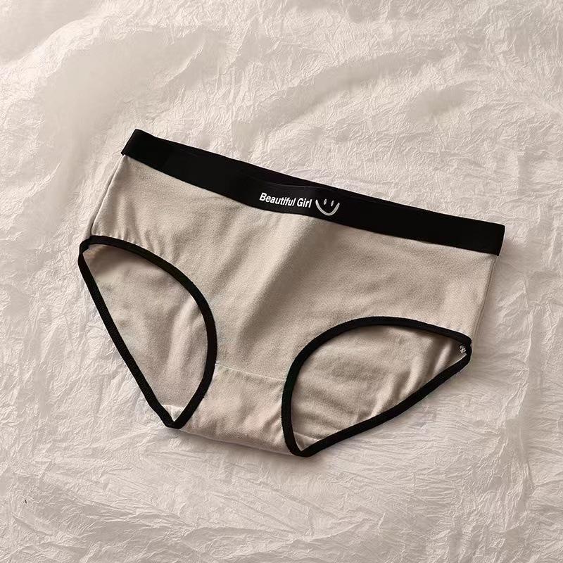 Female Summer Thin Style Breathable Skin Friendly Cotton Crotch Waist Triangle Briefs