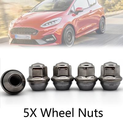 5X Auto M12X1.5 Chrom Radmuttern 2434886 ACPA-1012-D2B Für Ford Foucs Mondeo Kuga Ecosport Fiesta Auto Radbolzen Zubehör