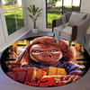 Alfombra Redonda Chucky, Alfombra para Sala de Estar, Dormitorio, Sofá, Sala de Juegos, Decoración, Alfombrilla Antideslizante para el Suelo