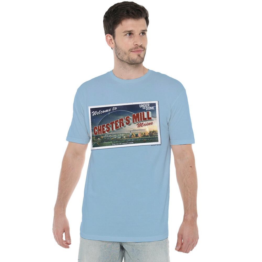 Under The Dome Postcard T-Shirt S-2XL Light Blue S