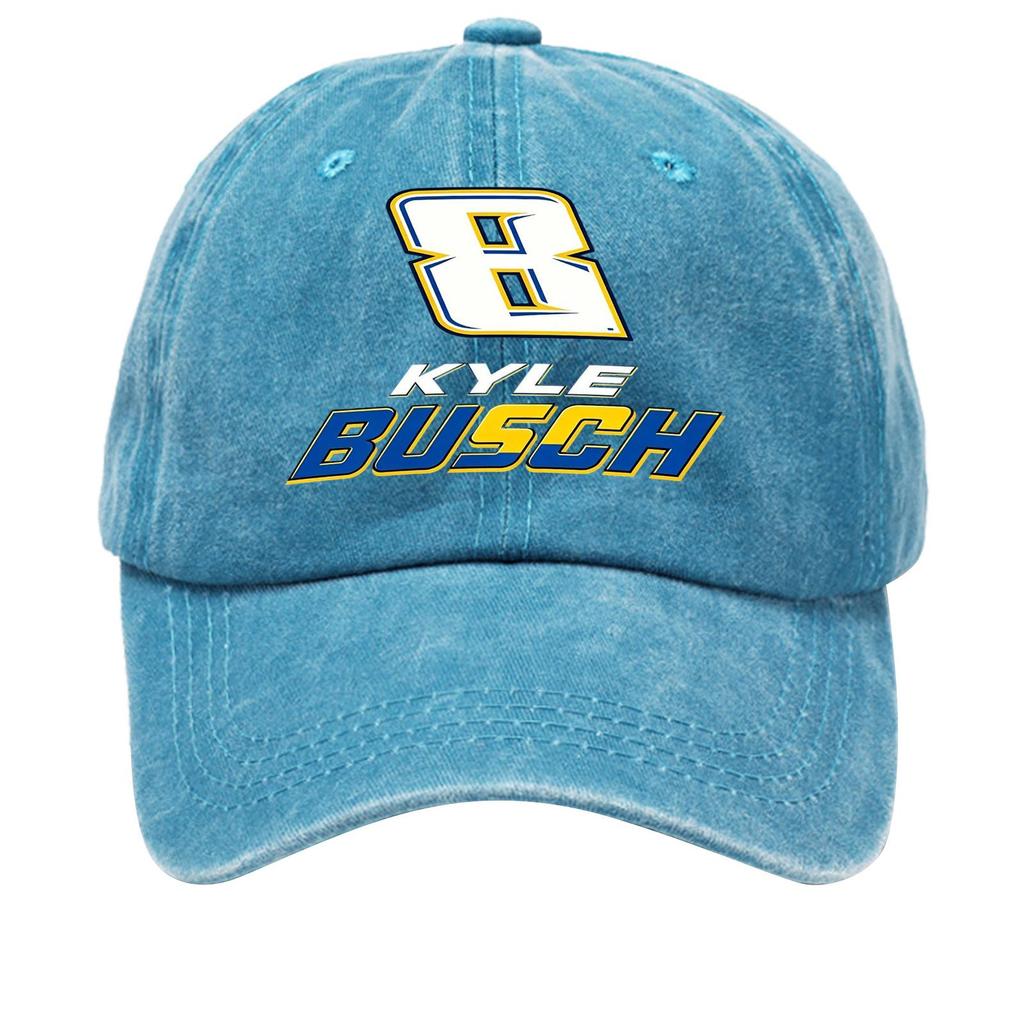Washed Cotton Baseball Cap Soft Top Vintage Denim Style Adjustable Back Closure Casual Hat for Everyday Wear