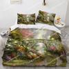 Oil Painting King Queen Duvet Cover Vintage Building Landscape Bedding Set for Adults Retro Art microfiber Quilt Cover