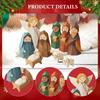 Christmas DIY Paper Nativity , Decoration, Holiday Decoration for Craft Lovers