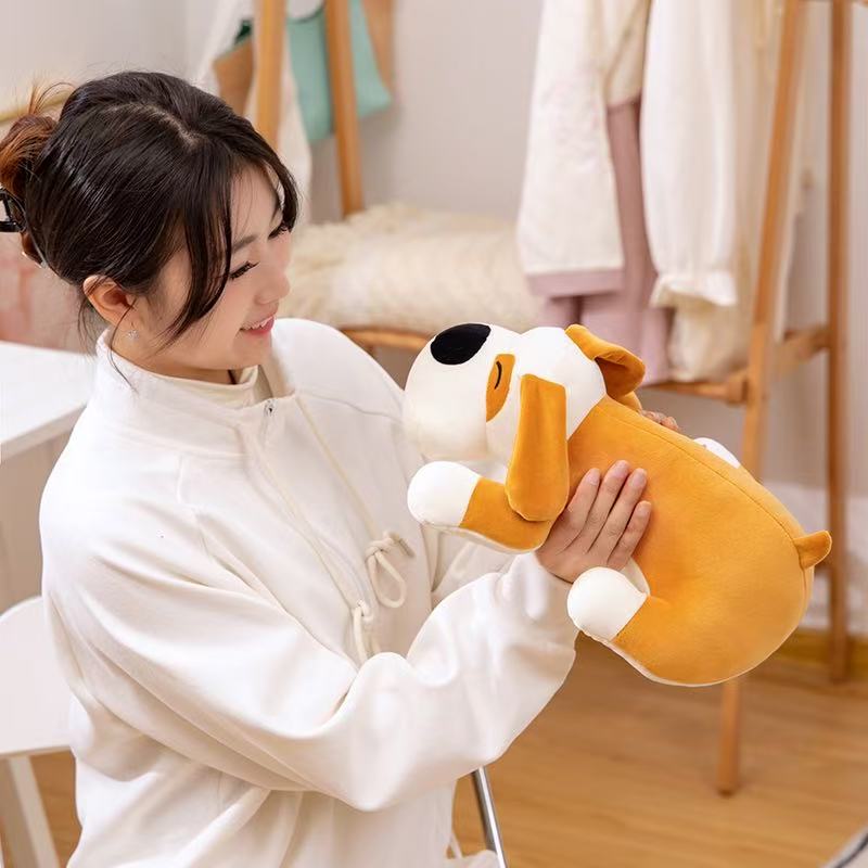 Ručně vyráběný 26/35cm plyšový pejsek Kreslený Anime Roztomilý polštářek Dekorace do domácnosti Dětský dárek k narozeninám Měkká panenka