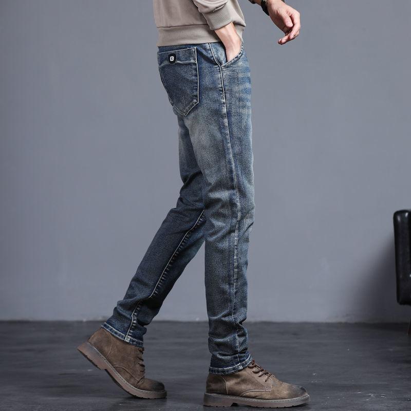 Neue Herren Stretch Skinny Jeans Mode Lässig Baumwolle Denim Slim Fit Hose Männliche Koreanische Hose Streetwear Markenkleidung