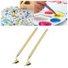 2Pcs Detailing Line Fluid Writer Paint Applicator Pen Slanting Precisions Ruling Pen for Drawing Lines,Scratch Repair