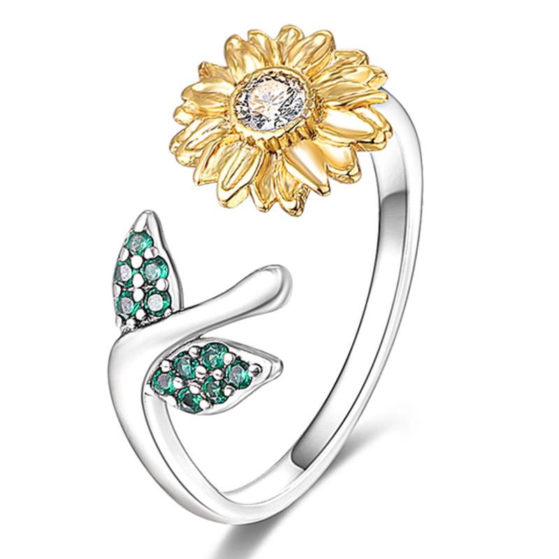 925 Silver Women Open Rings Tree of Life Clover Cat Claw Open Ring For Party Jewelry Anniversary Birthday Gift