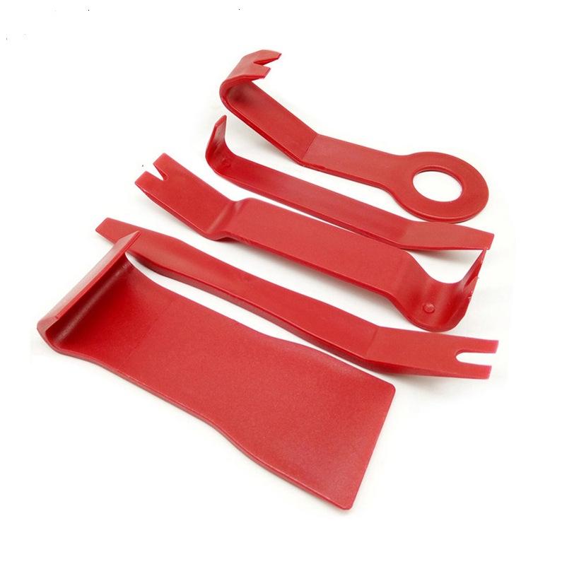 

Automotive Plastic Parts Removal Tool Set for Audio, Bumpers, Dashboards, Interior Clips, etc. 5-piece Tool Set красный