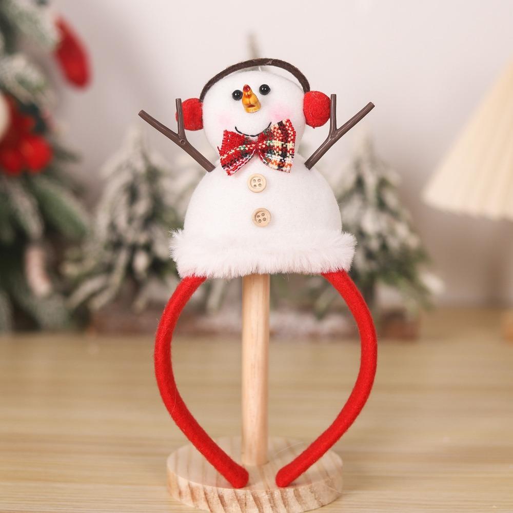 Cartoon Christmas Headbands Snowman Xmas Tree Headbands Holiday Hairbands New Year Celebration